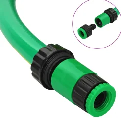vidaXL Tuinslang 5-Lags Groen en Geel 1/2'' 10 m PVC