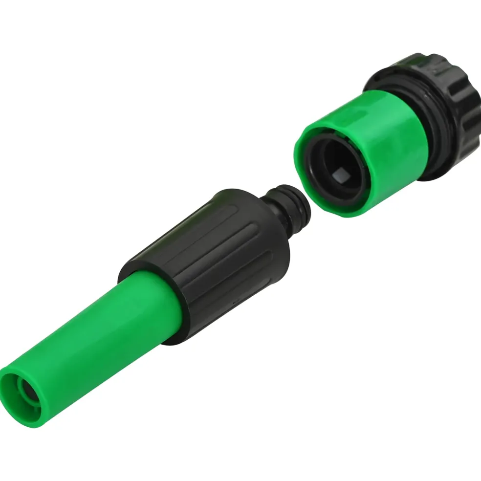 vidaXL Tuinslang 5-Lags Groen en Geel 1/2'' 10 m PVC