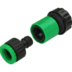 vidaXL Tuinslang 5-Lags Groen en Geel 1/2'' 10 m PVC