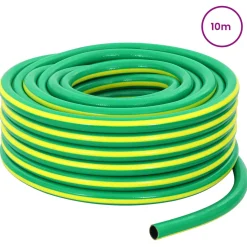 vidaXL Tuinslang 5-Lags Groen en Geel 1/2'' 10 m PVC