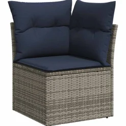 vidaXL Tuin Sofa Set 8 st Grijs poly rattan