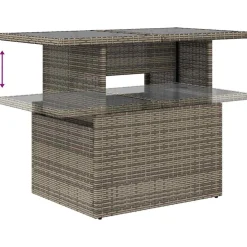 vidaXL Tuin Sofa Set 8 st Grijs poly rattan