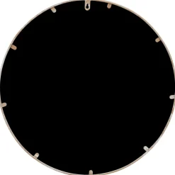 vidaXL Tuinspiegel rond 40x3 cm ijzer zandkleurig