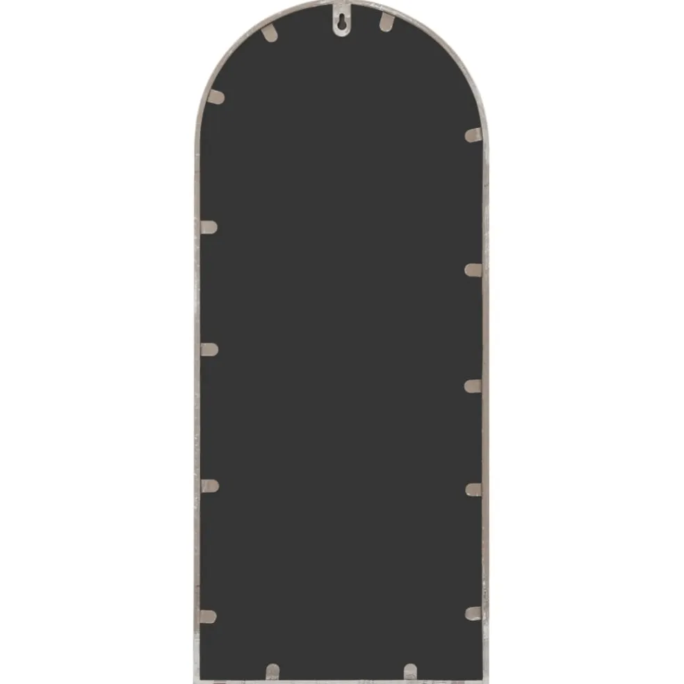 vidaXL Tuinspiegel 100x45 cm ijzer zandkleurig