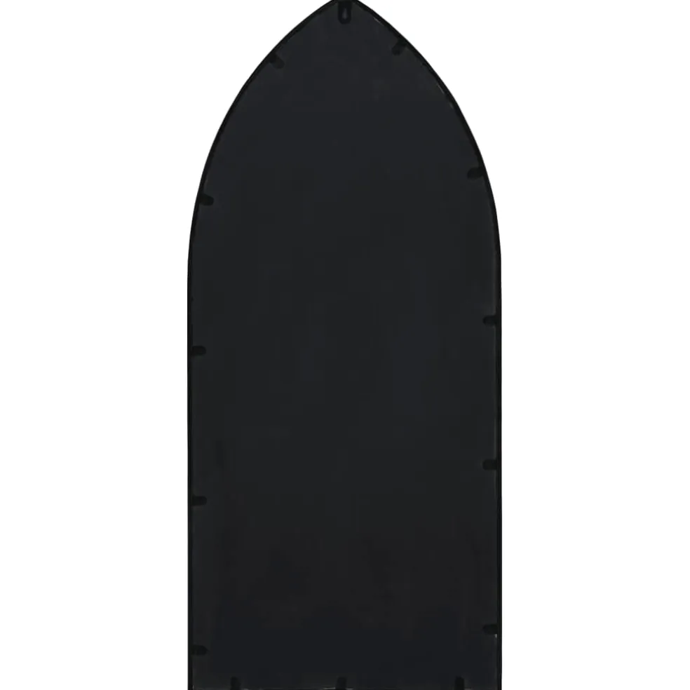 vidaXL Tuinspiegel 100x45 cm ijzer zwart