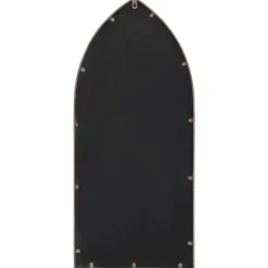 vidaXL Tuinspiegel 100x45 cm ijzer zandkleurig