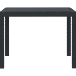 vidaXL Tuinstafel Antraciet 100 x 100 x 73 cm poly rattan