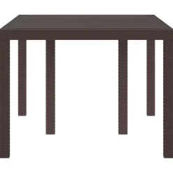 vidaXL Tuinstafel Bruin 150 x 100 x 73 cm poly rattan