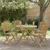 vidaXL Tuinstafel Naturel 80 x 70 cm Bamboe