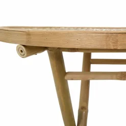 vidaXL Tuinstafel Naturel 80 x 70 cm Bamboe