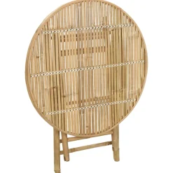 vidaXL Tuinstafel Naturel 80 x 70 cm Bamboe