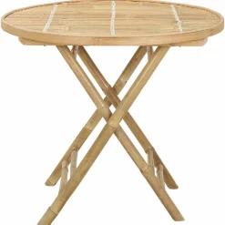 vidaXL Tuinstafel Naturel 80 x 70 cm Bamboe