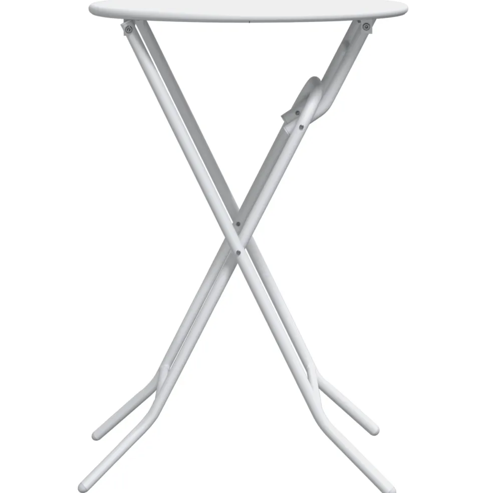 vidaXL Tuinstafel Wit 50 x 50 x 72 cm Metaal