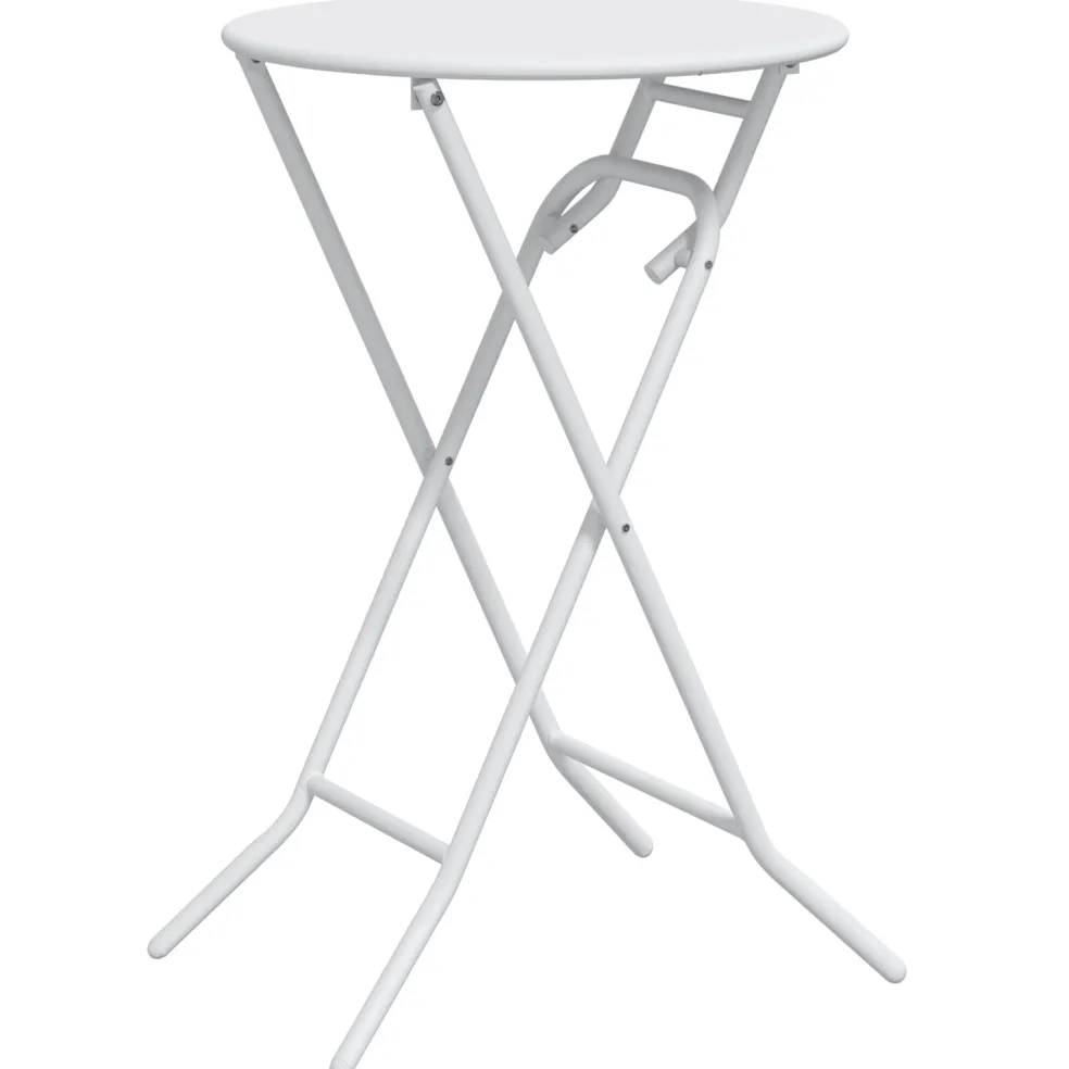 vidaXL Tuinstafel Wit 50 x 50 x 72 cm Metaal