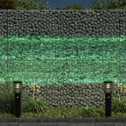 vidaXL Tuinstenen Lichtgroen 12 cm Glas