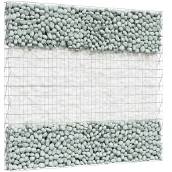 vidaXL Tuinstenen Wit 12 cm Glas