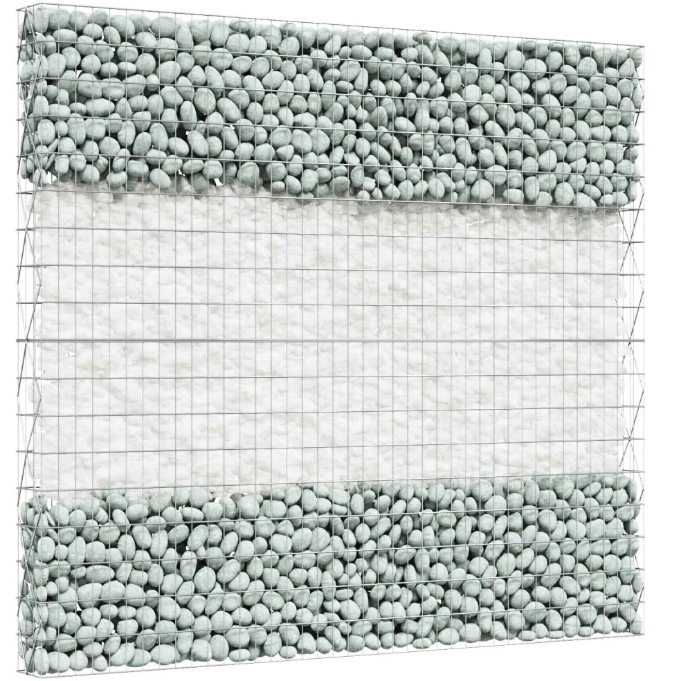 vidaXL Tuinstenen Wit 12 cm Glas