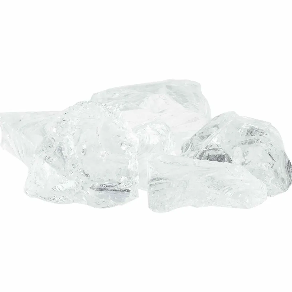 vidaXL Tuinstenen Wit 12 cm Glas