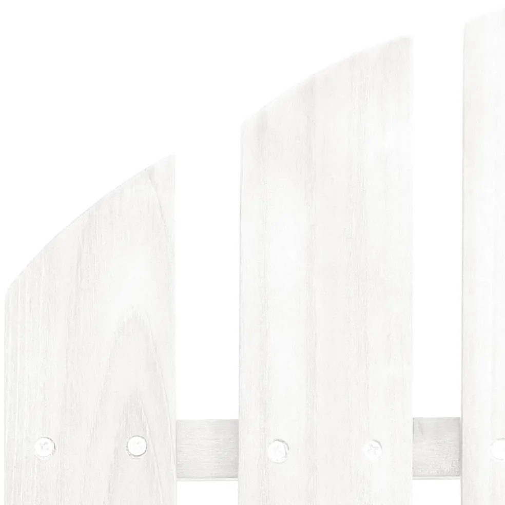 vidaXL Tuinstoel Adirondack met voetenbank tafel massief vurenhout wit