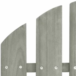 vidaXL Tuinstoel Adirondack met tafel massief vurenhout grijs