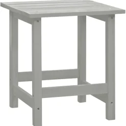 vidaXL Tuinstoel Adirondack met tafel massief vurenhout grijs