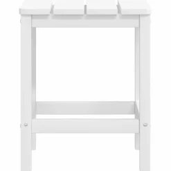 vidaXL Tuinstoelen Adirondack met voetenbank en tafel HDPE wit