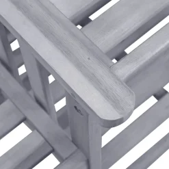vidaXL Tuinstoelen met tafeltje en kussens massief acaciahout