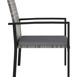 vidaXL Tuinstoelen 2 st poly rattan grijs