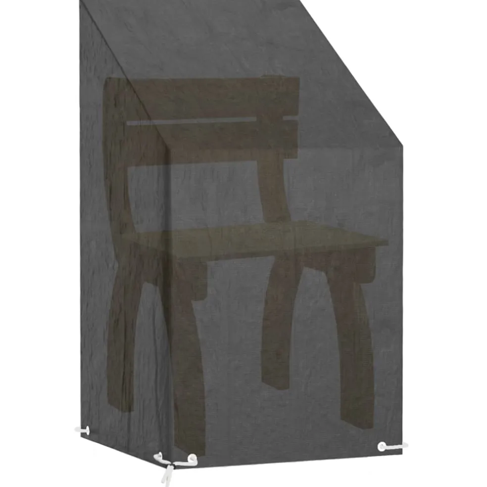 vidaXL Tuinstoelhoes met 8 oogjes 65x65x80/120 cm polyetheen