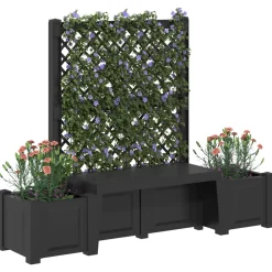 vidaXL Tuinstoel Kopenhagen PP Antraciet