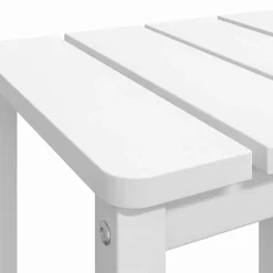 vidaXL Tuintafel Adirondack 38x38x46 cm HDPE wit