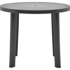 vidaXL Tuintafel 89 cm kunststof antraciet