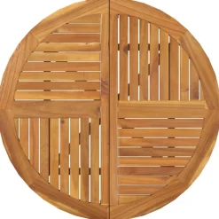 vidaXL Tuintafel Ø 85 cm massief acaciahout