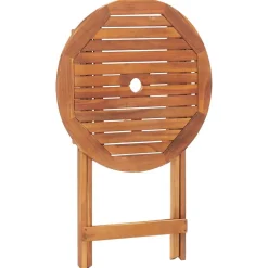 vidaXL Tuintafel inklapbaar 60x60x75 cm massief teakhout