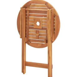 vidaXL Tuintafel inklapbaar 60x60x75 cm massief teakhout