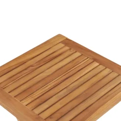 vidaXL Tuintafel inklapbaar 45x45x45 cm massief teakhout