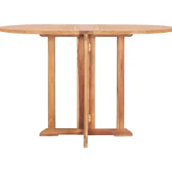 vidaXL Tuintafel inklapbaar 120x70x75 cm massief teakhout