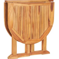 vidaXL Tuintafel inklapbaar 120x70x75 cm massief teakhout