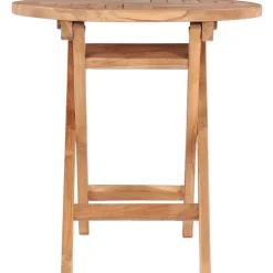 vidaXL Tuintafel inklapbaar 45 cm massief teakhout