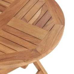 vidaXL Tuintafel inklapbaar 45 cm massief teakhout
