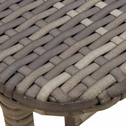 vidaXL Tuintafel inklapbaar 90x51x75 cm poly rattan grijs
