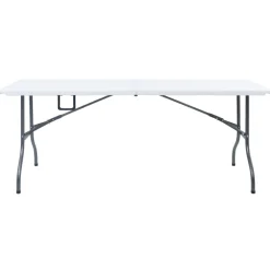 vidaXL Tuintafel inklapbaar 180x72x72 cm HDPE wit