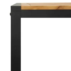 vidaXL Tuintafel met U-vormige poten 140x80x75 cm massief acaciahout