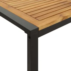 vidaXL Tuintafel met U-vormige poten 140x80x75 cm massief acaciahout