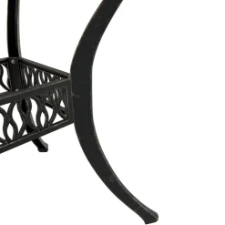 vidaXL Tuintafel Ø 90x75 cm gietaluminium bronskleurig