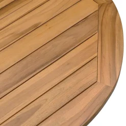 vidaXL Tuintafel Ø109x74 cm massief teakhout