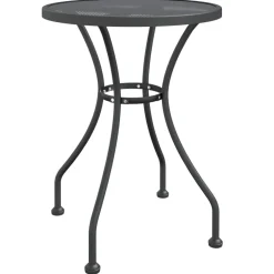vidaXL Tuintafel Ø60x72 cm metaalgaas antracietkleurig
