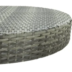 vidaXL Tuintafel 75,5x106 cm poly rattan grijs