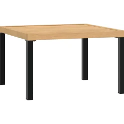 vidaXL Tuintafel 65x65x40 cm aluminium zwart