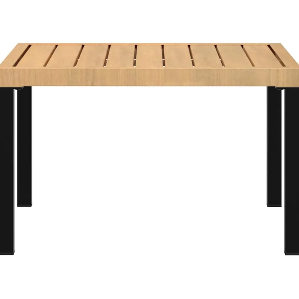 vidaXL Tuintafel 65x65x40 cm aluminium zwart